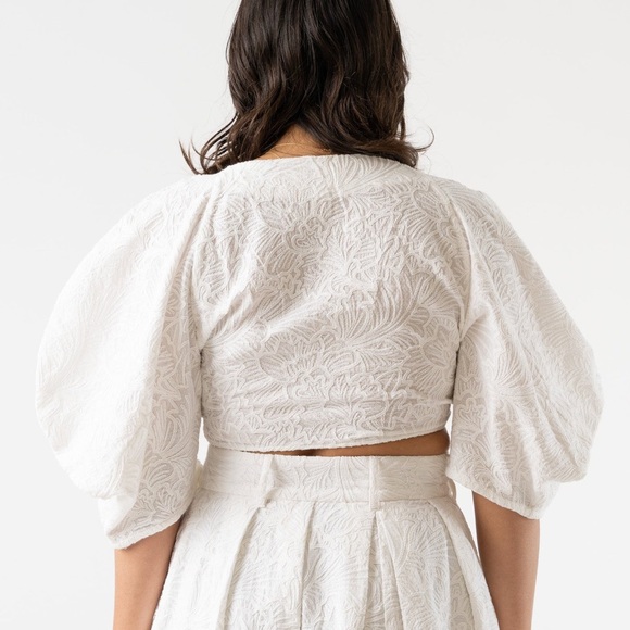 MARA HOFFMAN NAVYA IN IVORY XL - Picture 6 of 8